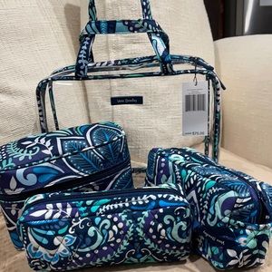 Vera Bradley 4 pc. Cosmetic organizer